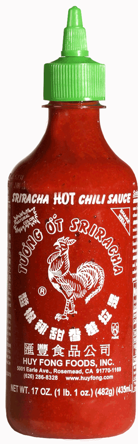 La salsa roja oriental Sriracha