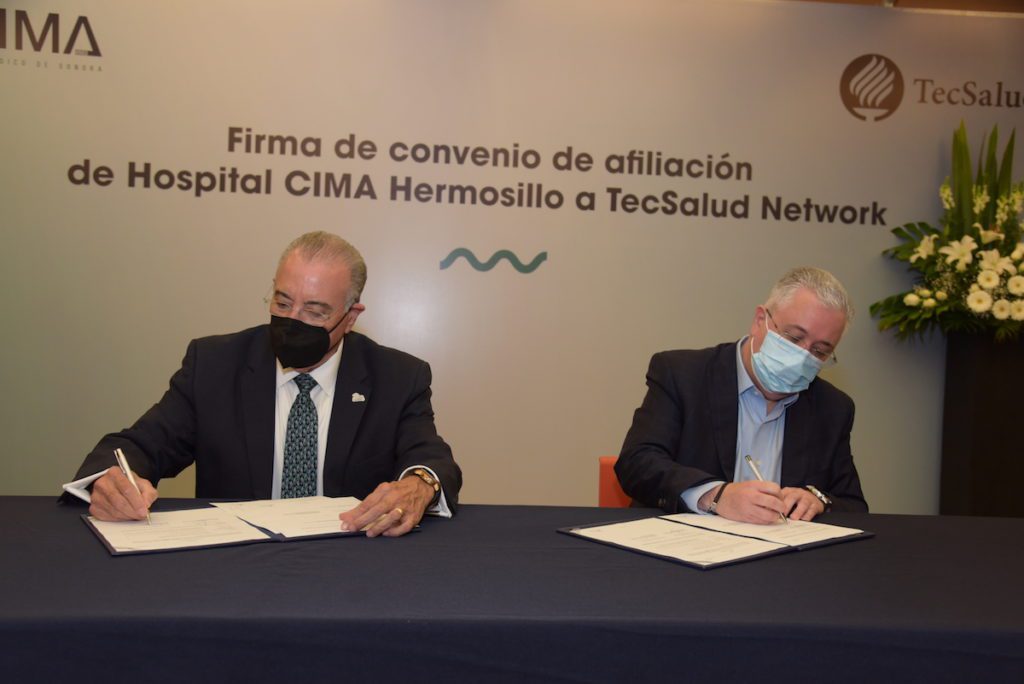 Hospital CIMA Hermosillo firma convenio con TecSalud Network