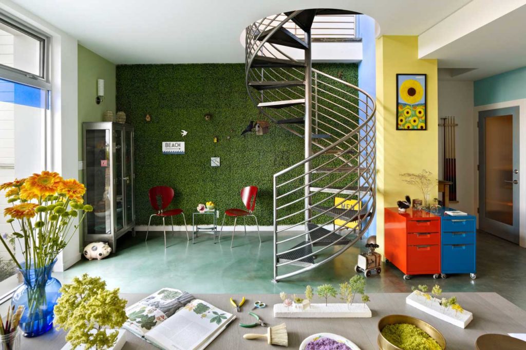 casa inspirada en Mondrian
