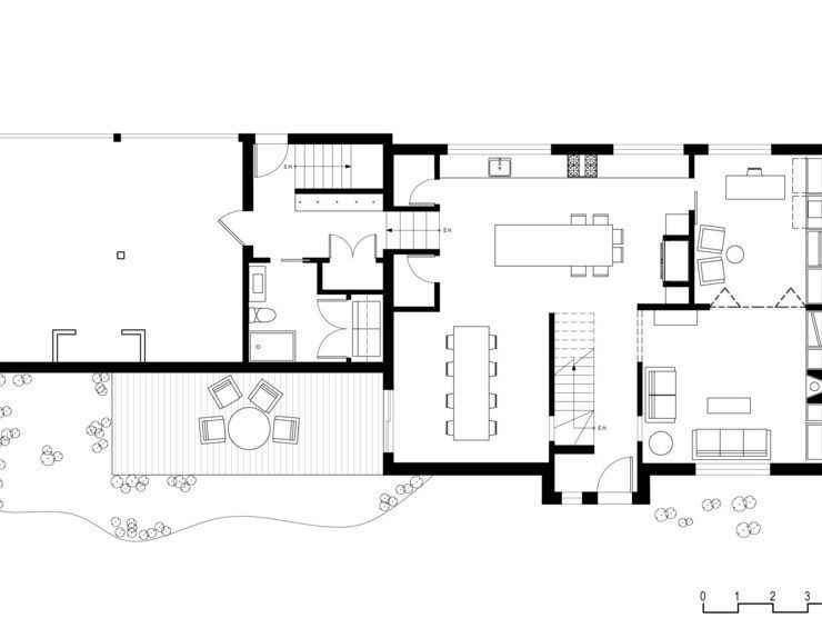 Planta arquitectonica. Renovación Notre Dame de Grâce — Le Borgne Rizk (Montreal)