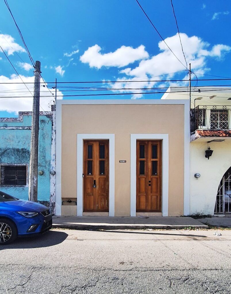 Casa Doble R renovación casa antigua Mérida por Taller Estilo Arquitectura, fotografía Manolo Solís- Fachada