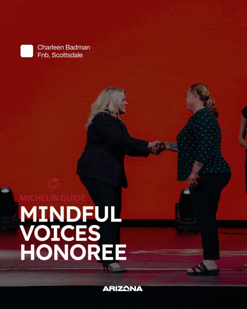 Charleen Badman recibe el MICHELIN Mindful Voices Award