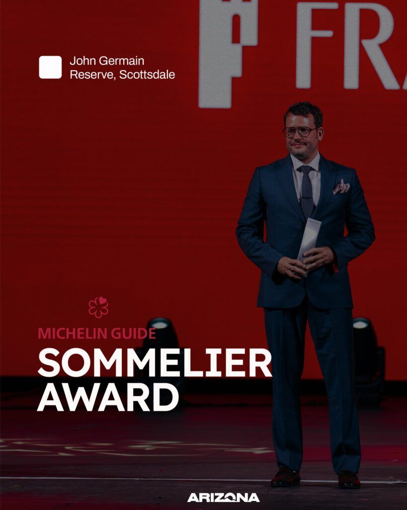 John Germain recibe el MICHELIN Sommelier Award