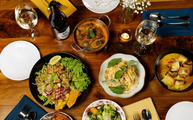 Platillos de Lom Wong, restaurante Bib Gourmand en Phoenix